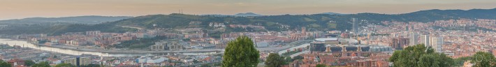 Bilbao city panorama