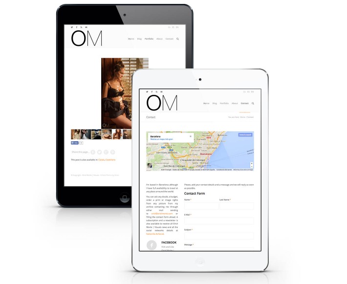 New website design at Oriolmorte.com