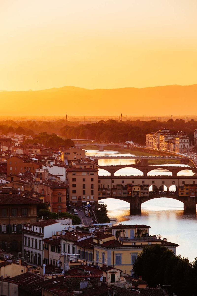Atardecer sobre Florencia