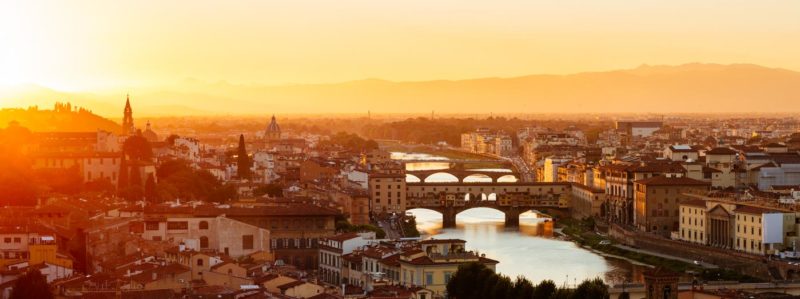 Atardecer sobre Florencia