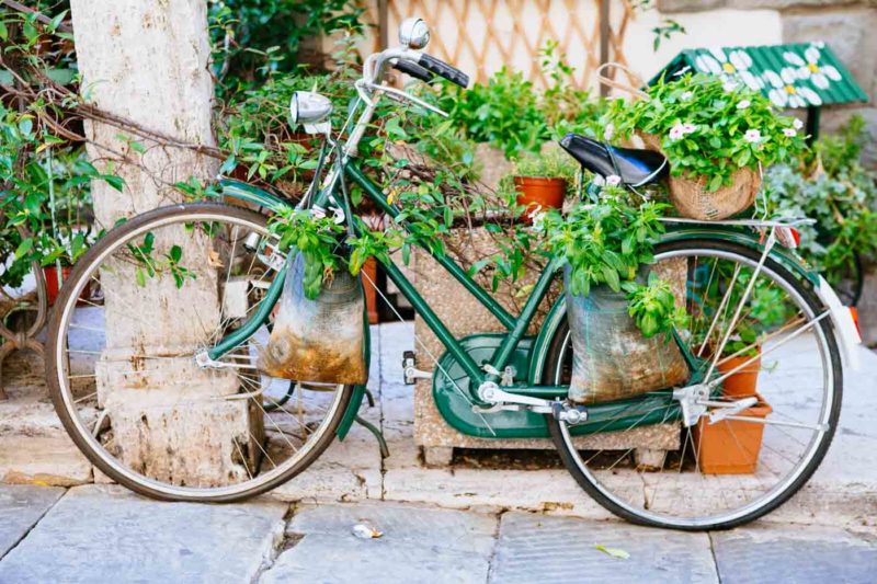 Bicicleta en Cortona, Arezzo