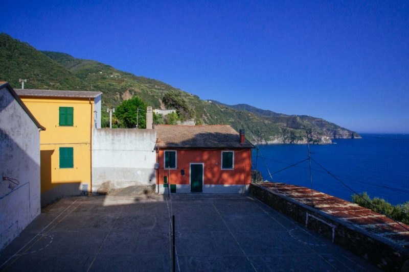 Cancha de baloncesto en Corniglia