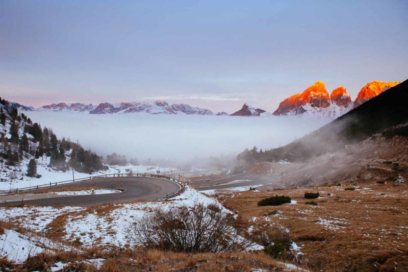 Amanecer desde Paso Pordoi
