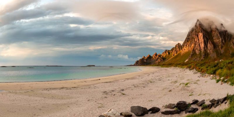 Platja des del Camping de Bleik