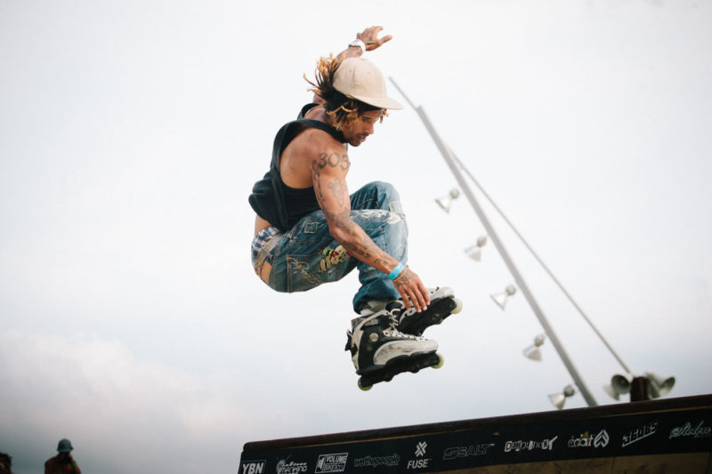 Inline skater in Barcelona Extreme