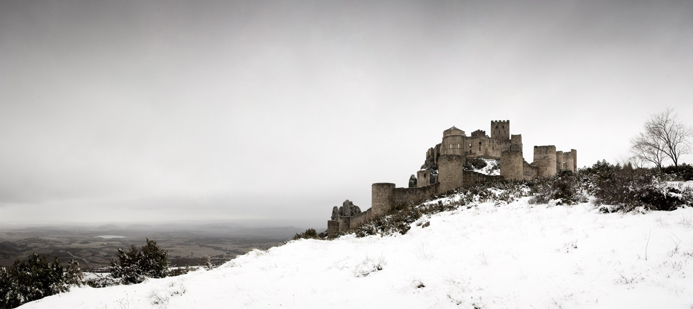 Fotografiar Castillo de Loarre nevado