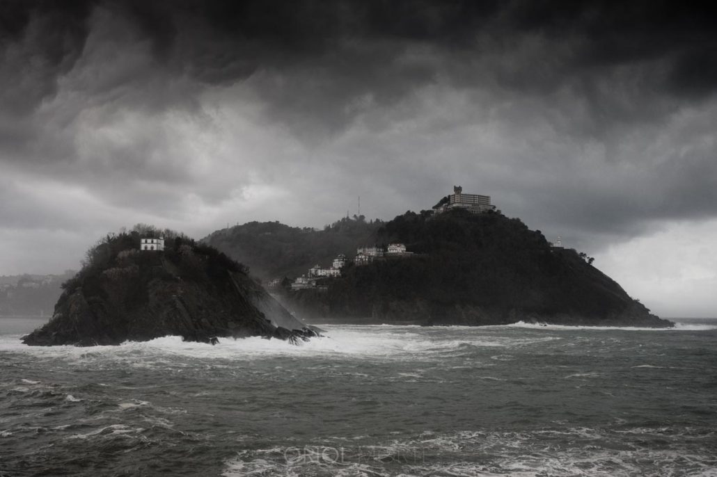 Fotografiar en invierno Isla Santa Clara y Monte Igeldo