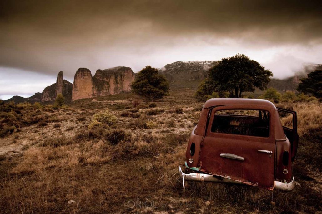 Winter picture of Mallos de Riglos