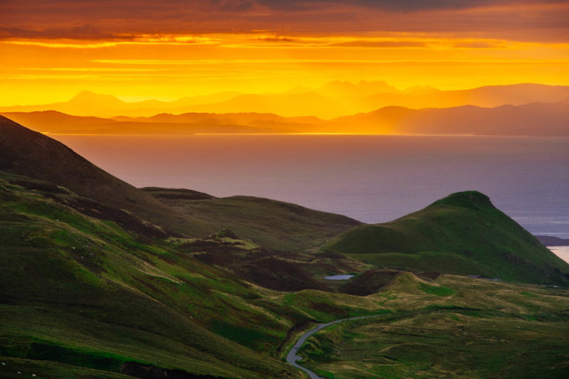 Amanecer desde Quiraing en la Isla de Skye